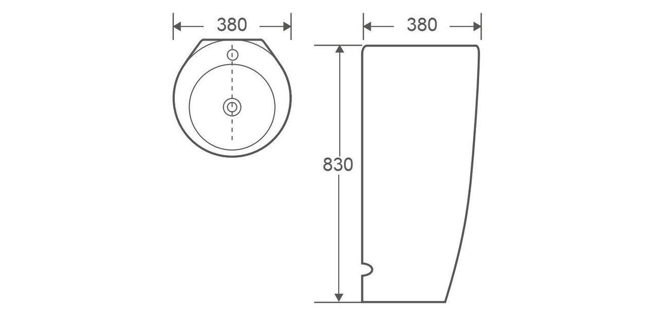 картинка Раковина WeltWasser WW LEERBACH 3838 MT-BL 
