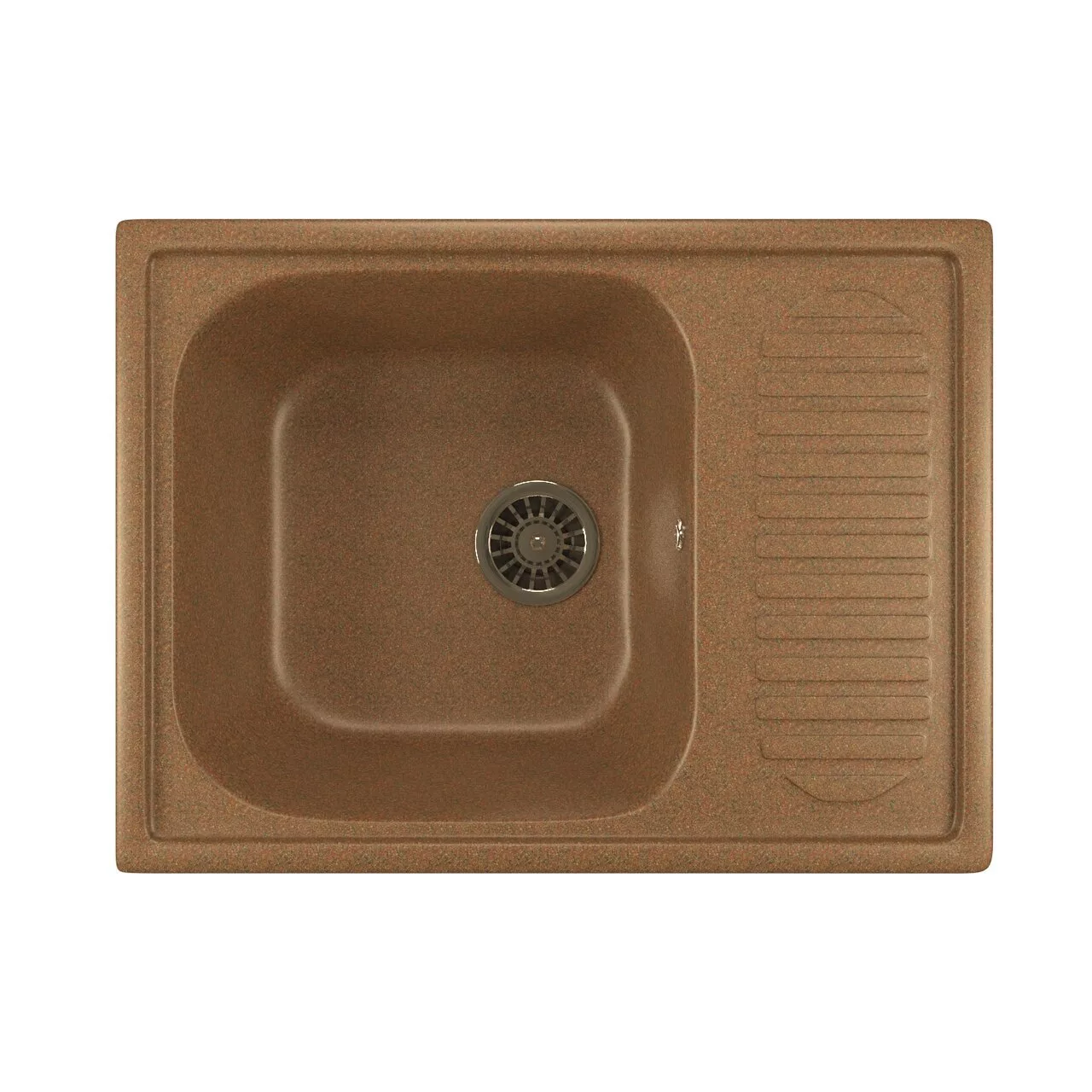 мойка для кухни из искусственного камня черная квадратная с крылом