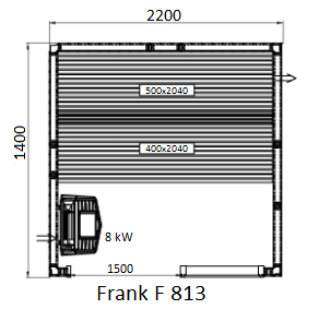 картинка Финская сауна Frank F813 