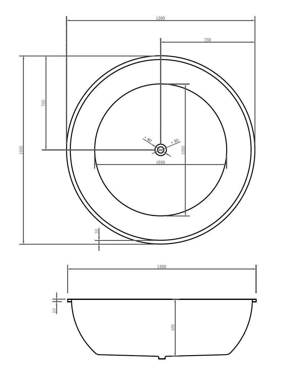 картинка Акриловая ванна Abber AB9279MB 