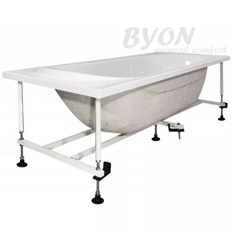 картинка Акриловая ванна BYON AGESTA 160х70х59 c каркасом 