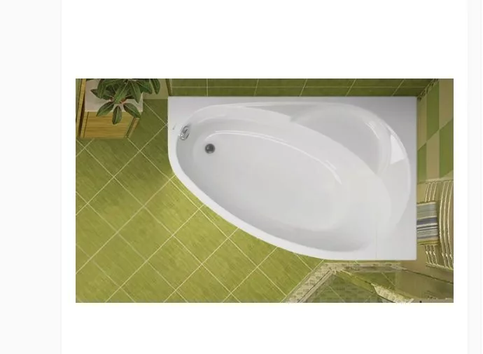 картинка Акриловая ванна Vagnerplast Flora 150x100 R ультра-белая 