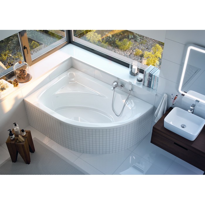 картинка Ванна EXCELLENT Aquarella 150x100 левая с ножками HW-ST-NWAEX-68 