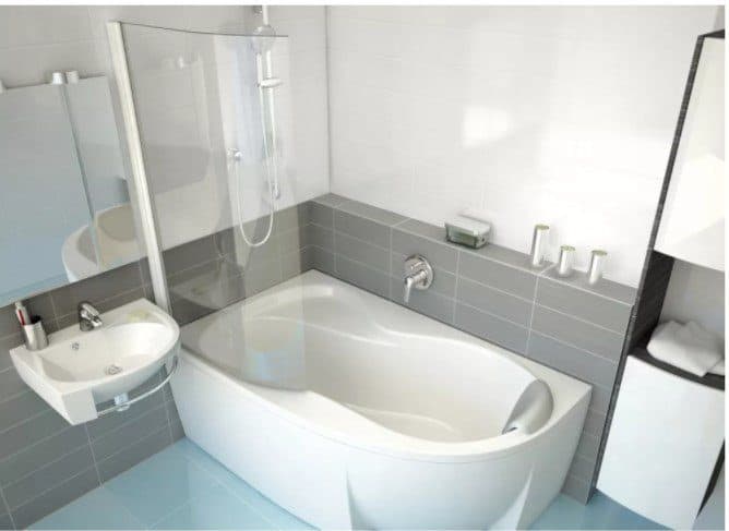 картинка Акриловая ванна Ravak Rosa 95 L 160 см с ножками CY55000000 