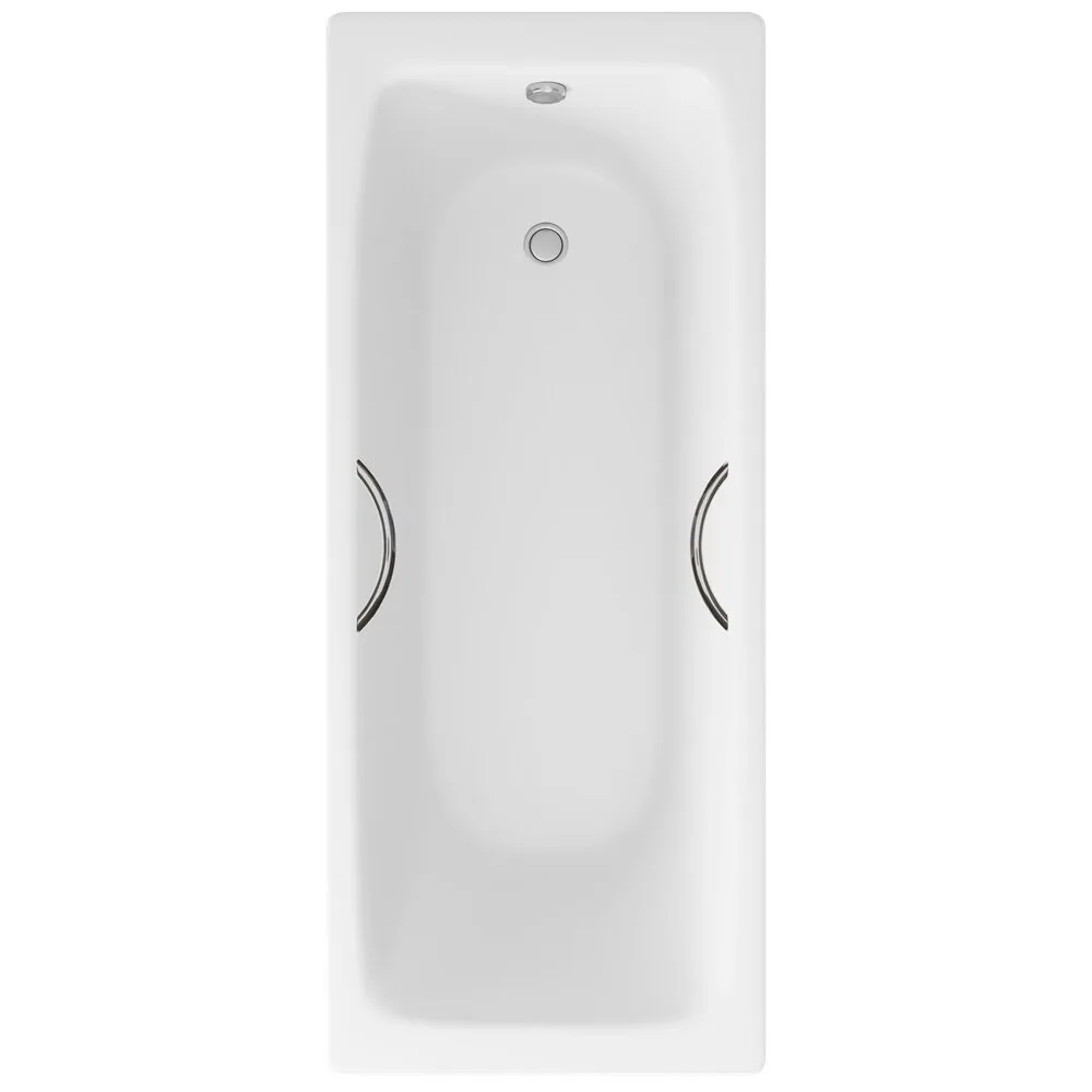 картинка Ванна чугунная Delice Biove 170х75 с ручками DLR220509R 