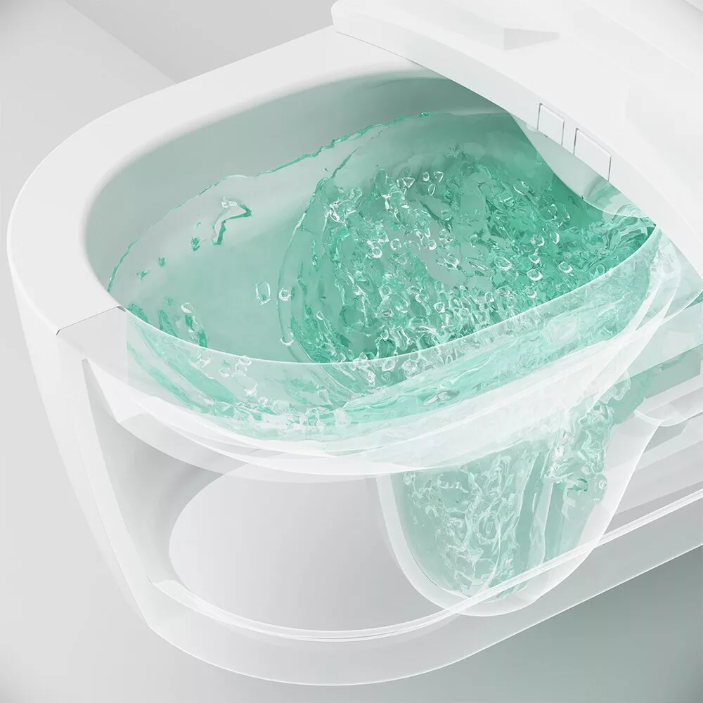 картинка Подвесной унитаз Am.Pm Func C8F1702SC FlashClean c эл крышкой-биде со скрытой подводкой 