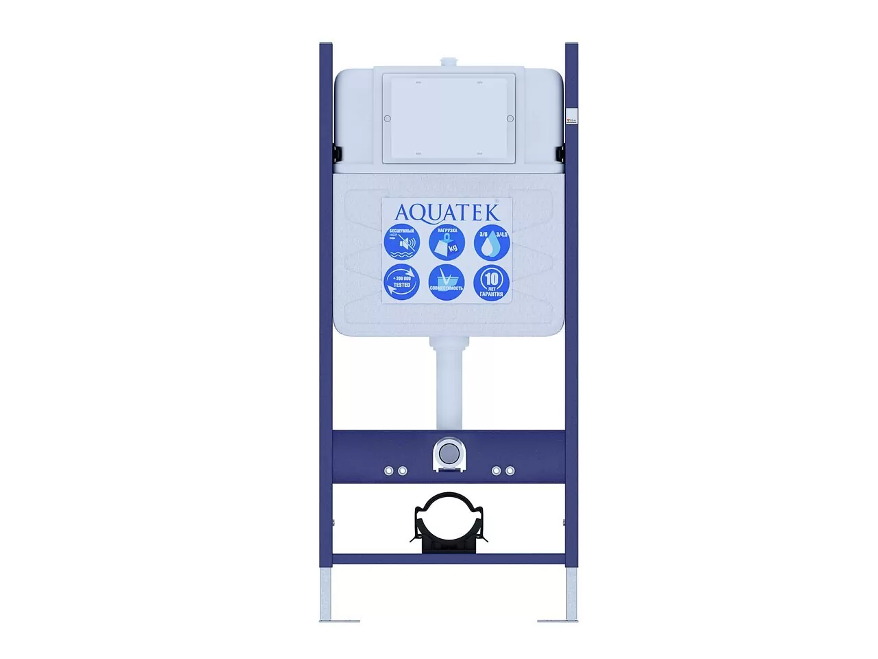 картинка Инсталляция для подвесного унитаза (без верхней планки) Aquatek ECO Standart 1130х500х100 мм 