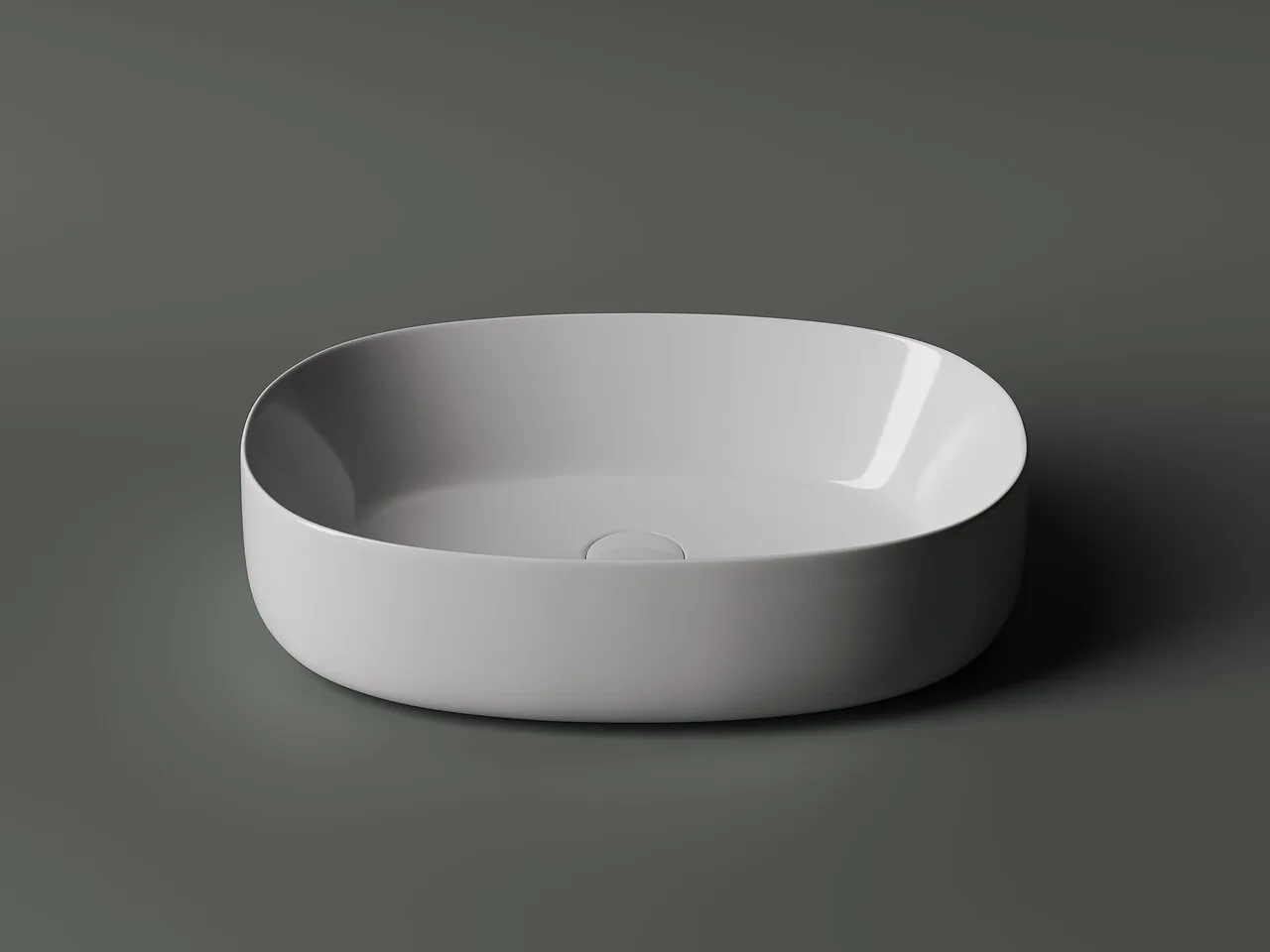 картинка Накладная раковина Ceramicanova Element CN5023 цвет белый 54х35 см 