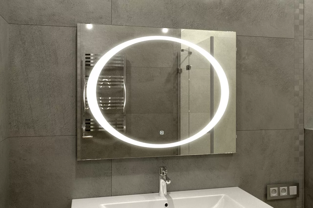 фото Зеркало Континент "Galaxy LED" 1000х800 c подсветкой 