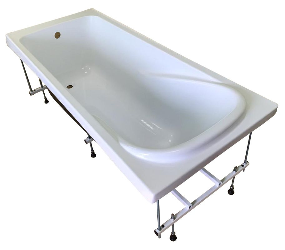 картинка Акриловая ванна Eurolux ALLA 150x75 с каркасом, экраном и слив-переливом 