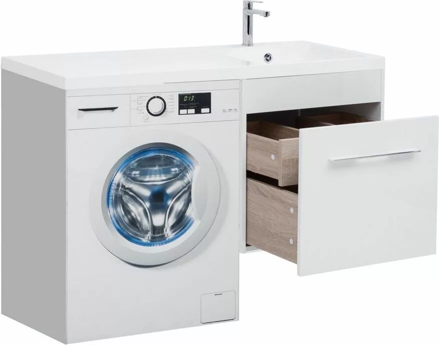 фото Тумба с раковиной Aquanet Августа 120 R белый арт. 00239782 