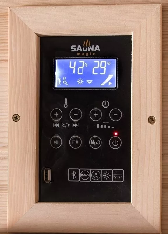 картинка Инфракрасная сауна SaunaMagic Glass CS Micro (90х90) 