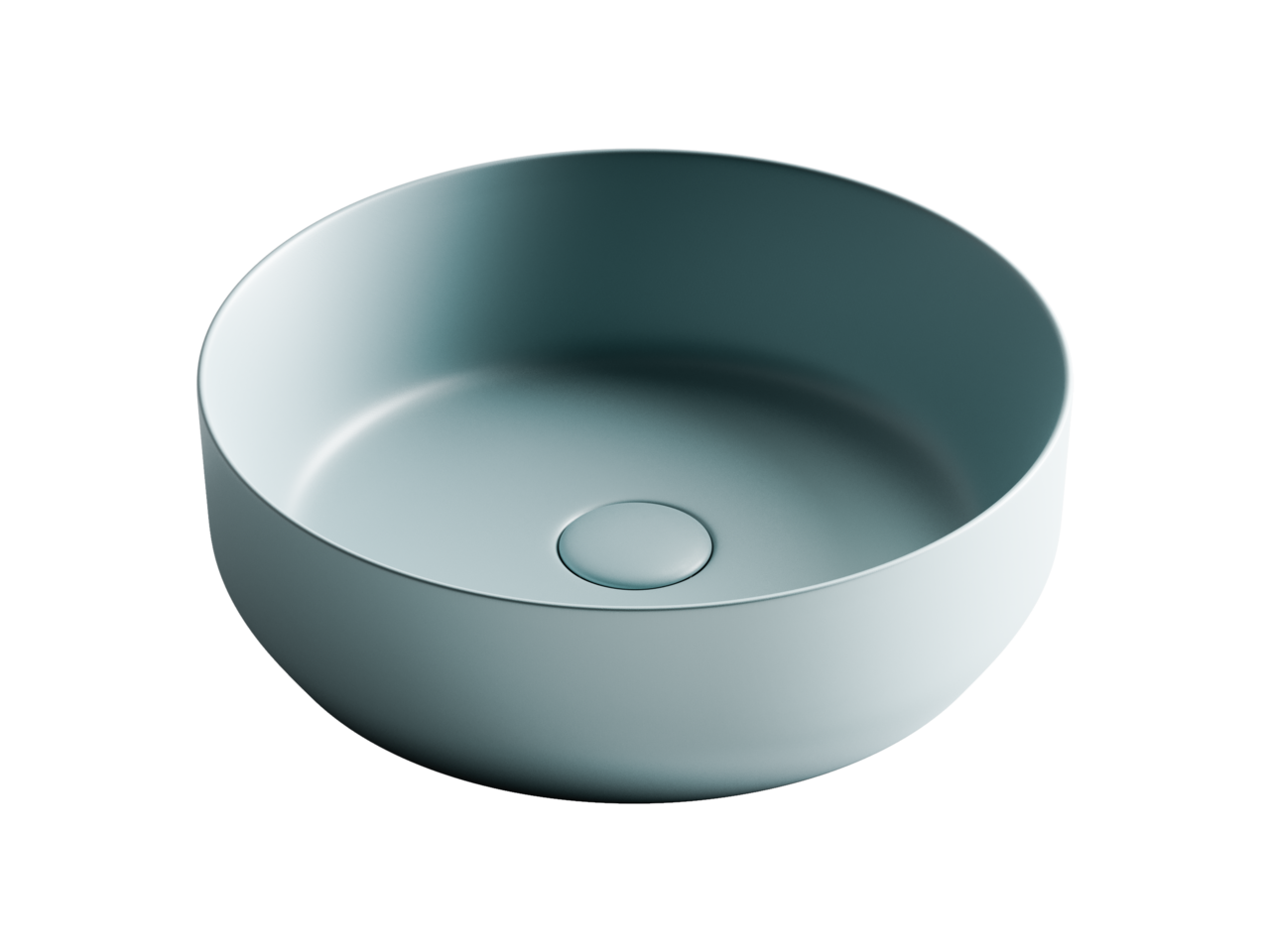 картинка Накладная раковина Ceramicanova Element CN6022MLG цвет зеленый матовый 39х39 см 