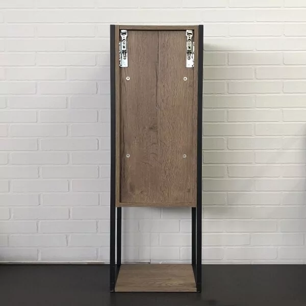 фото Шкаф-пенал Comforty Лиссабон 40 дуб темный 