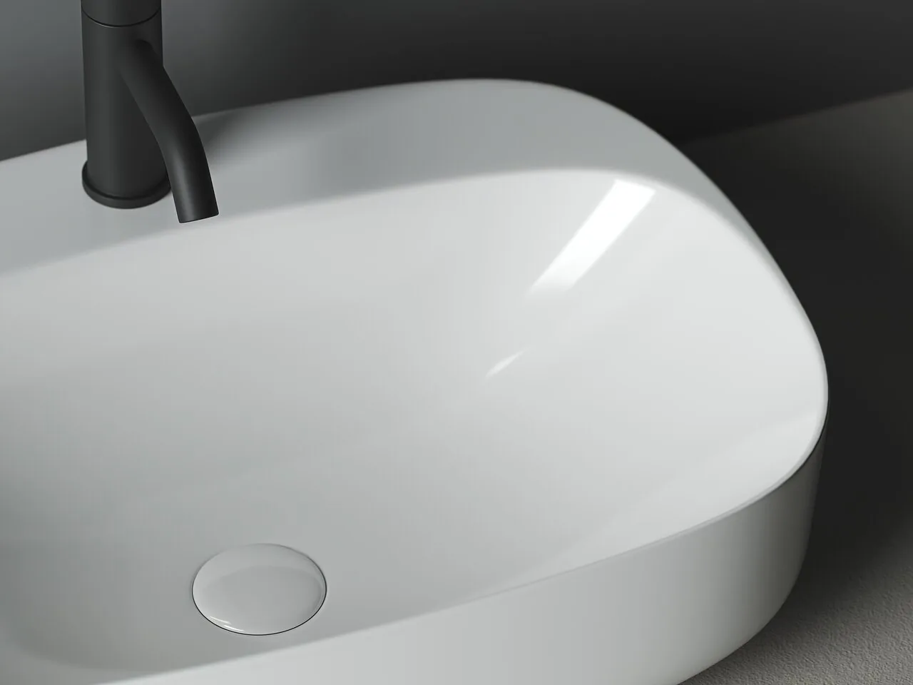 картинка Накладная раковина Ceramicanova Element CN5012 цвет белый 59.5х42 см 