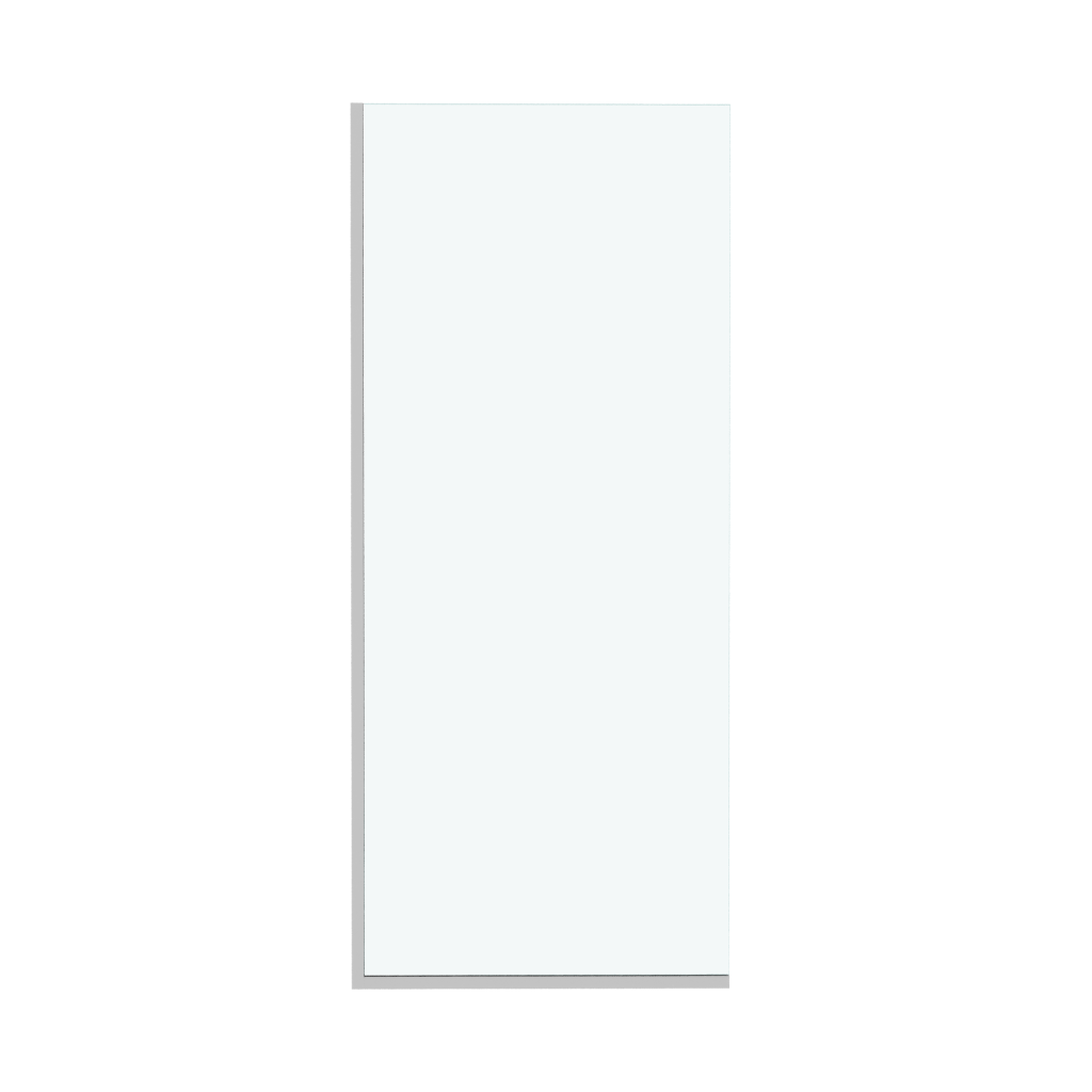 картинка Шторка для ванны Iberica Blanca Mod.403 неподвижная прозрачная профиль хром 60х140 см 