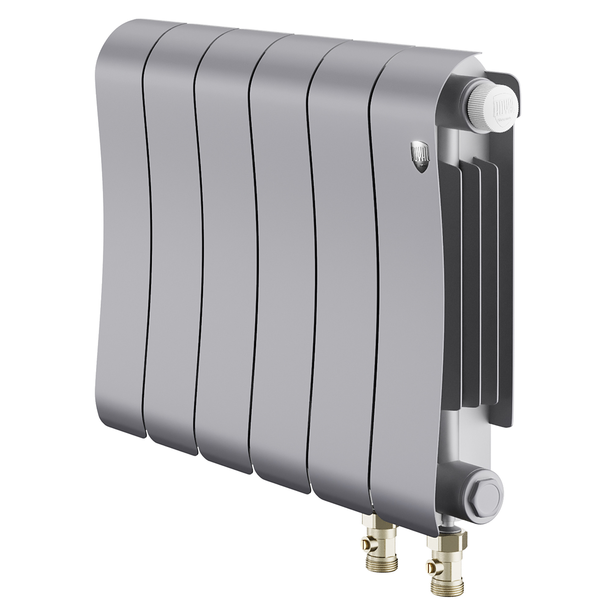 картинка Радиатор биметаллический Royal Thermo Infinity 300 Silver Satin VR80 6 секций 