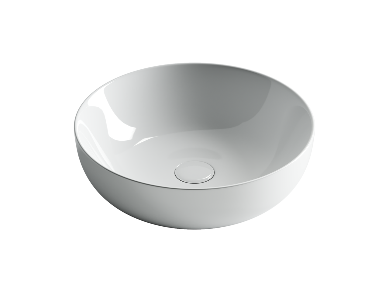 картинка Накладная раковина Ceramicanova Element CN5024 цвет белый 42х42 см 