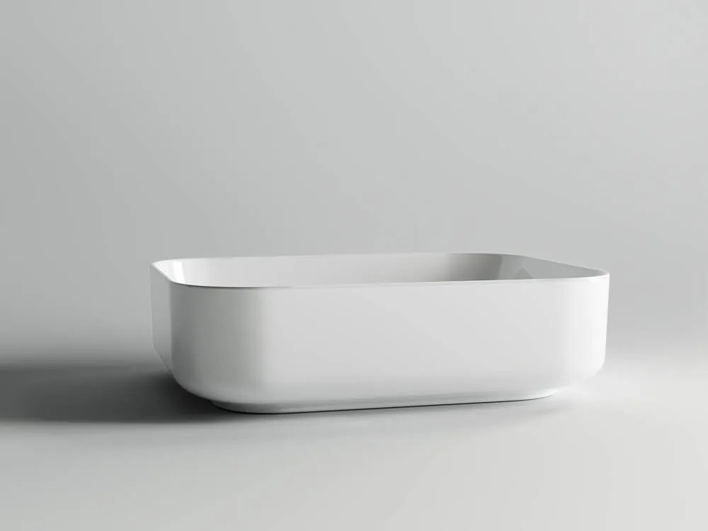 картинка Накладная раковина Ceramicanova Element CN6011 цвет белый 50х39 см 