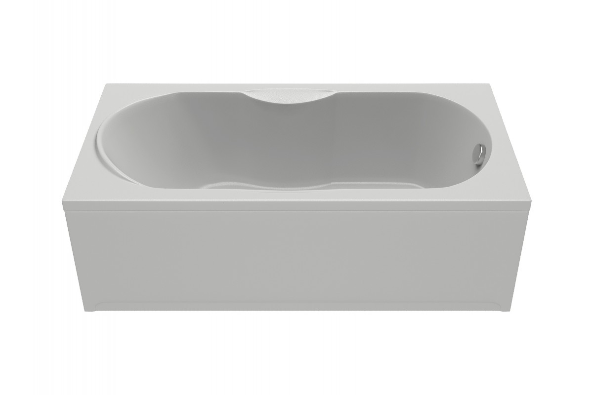 картинка Акриловая ванна Relisan Eco Plus Мега 160х70 с ножками и слив-переливом 