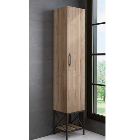 фото Шкаф-пенал Comforty Бредфорд 40 дуб темный 