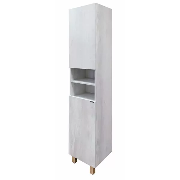 фото Шкаф-пенал Comforty Верона 35-Н дуб белый 