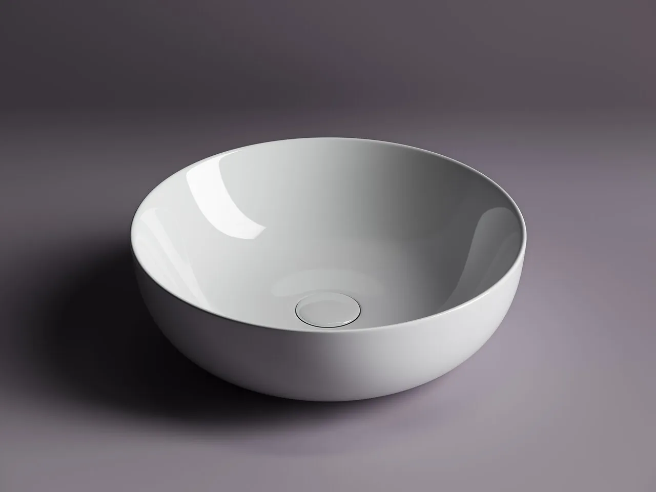 картинка Накладная раковина Ceramicanova Element CN5024 цвет белый 42х42 см 