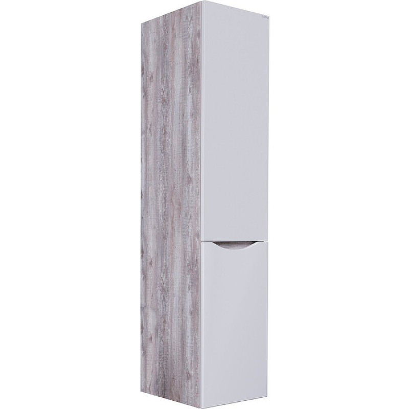 фото Шкаф-пенал Grossman Талис 35 подвесной, бетон пайн/белый глянец 