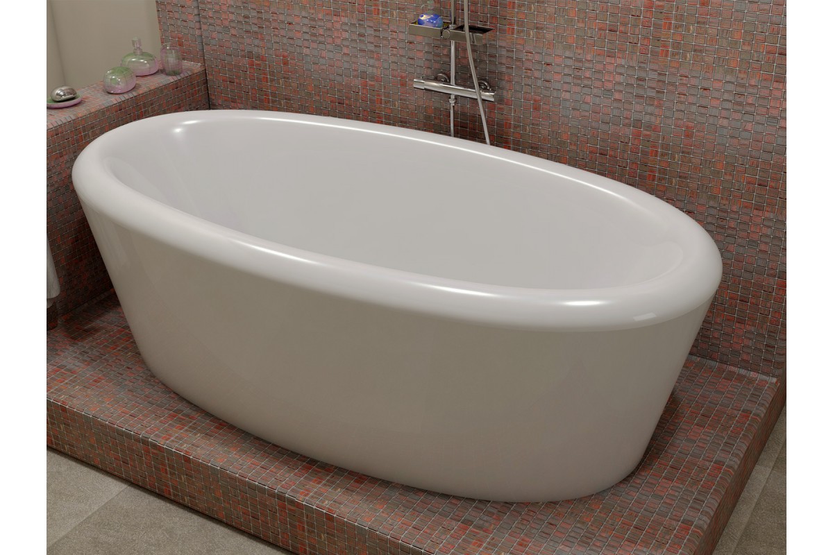 картинка Акриловая ванна Relisan Neona 180x90 с каркасом и слив-переливом 