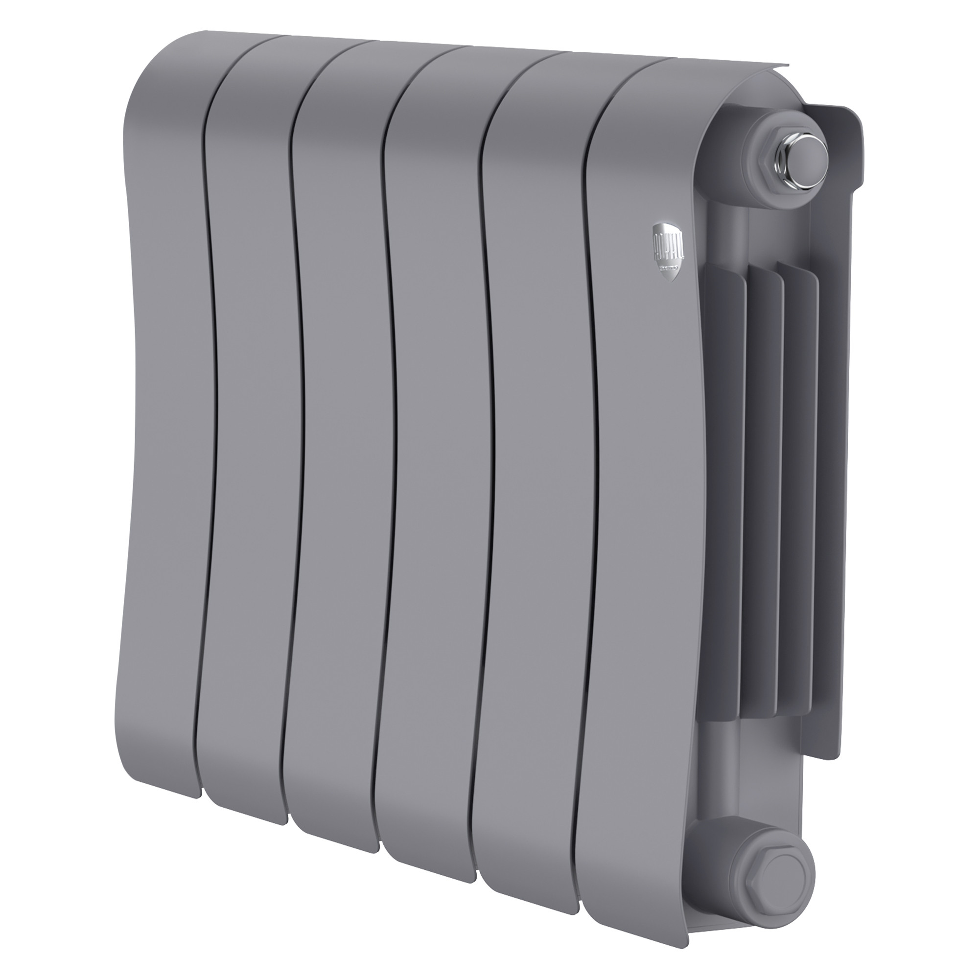 картинка Радиатор биметаллический Royal Thermo Infinity 300 Silver Satin 6 секций 