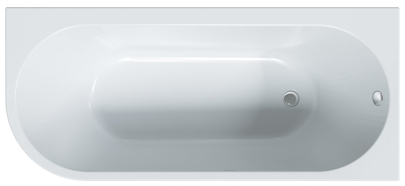 картинка Ванна Marka One ALISA MG 170x75 R с каркасом и слив-переливом 