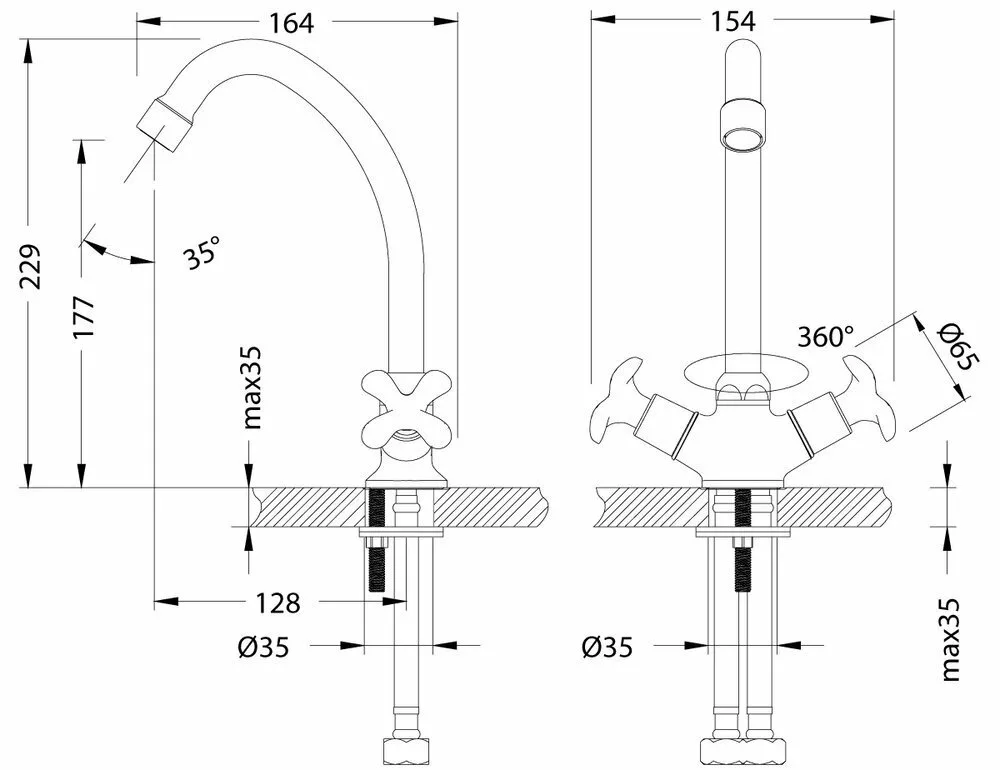 картинка Смеситель для кухонной мойки Lemark Flora LM0104C 