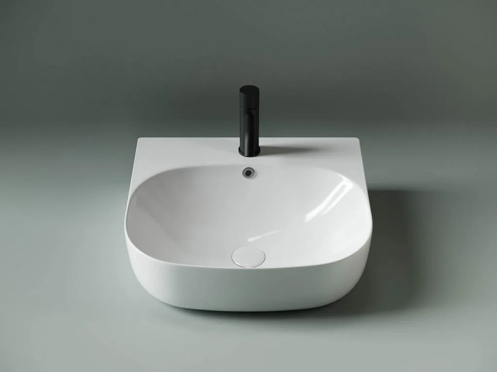 картинка Накладная раковина Ceramicanova Element CN5011 цвет белый 49х44.5 см 