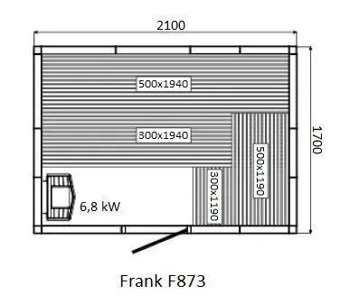 картинка Финская сауна Frank F871 