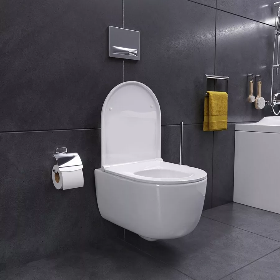 картинка Подвесной унитаз Am.Pm Sirius DX86C1700SC безободковый с сиденьем микролифт 