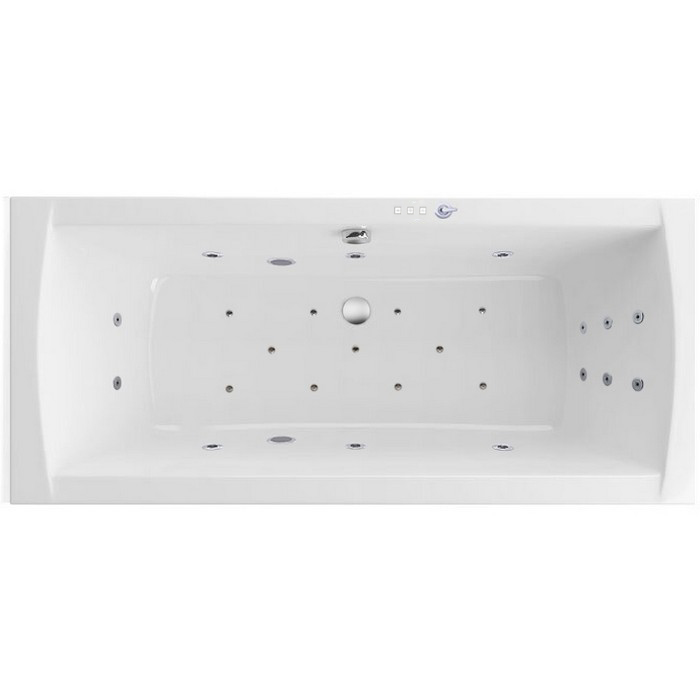 картинка Ванна EXCELLENT Aquaria Lux 180x80 ULTRA хром 