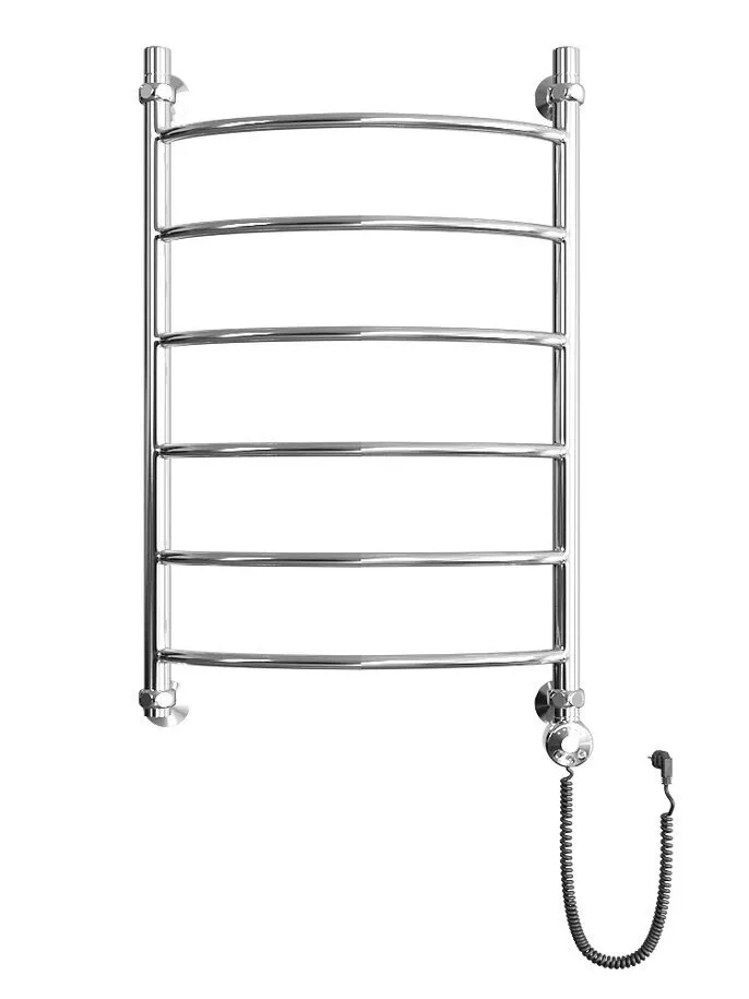 картинка Полотенцесушитель Двин R electro 80/50 1"-1/2" Электрический ТЭН справа К эл, Полированный (4627085920960) 