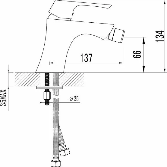 картинка Смеситель для биде Lemark Unit LM4508C 