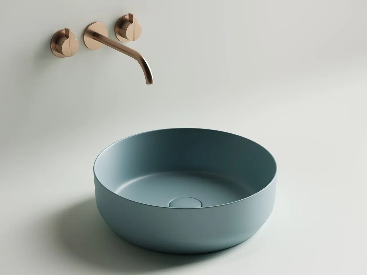 картинка Накладная раковина Ceramicanova Element CN6022MLG цвет зеленый матовый 39х39 см 