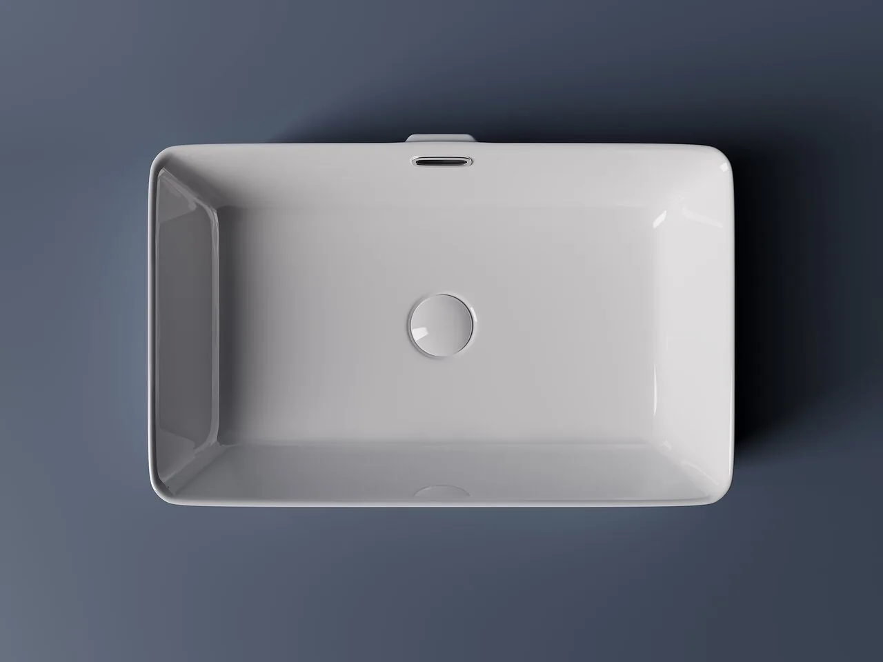 картинка Накладная раковина Ceramicanova Element CN5025 цвет белый 60х38 см 