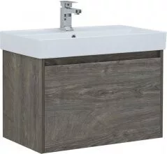 фото Тумба с раковиной Aquanet Nova Lite 75 дуб рошелье (1 ящик) арт. 00245242 