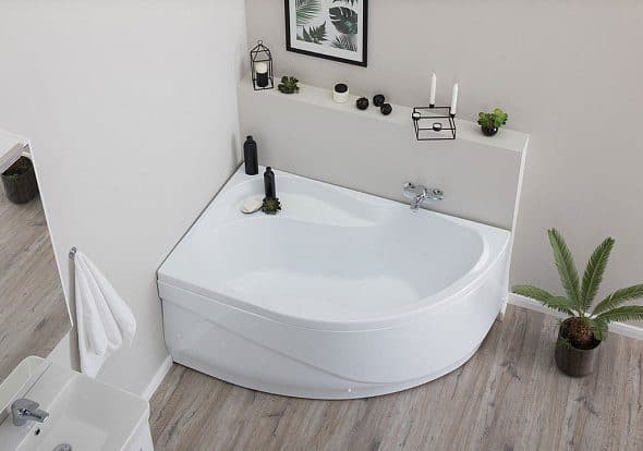 картинка Акриловая ванна Aquanet Graciosa 150x90 L с каркасом 