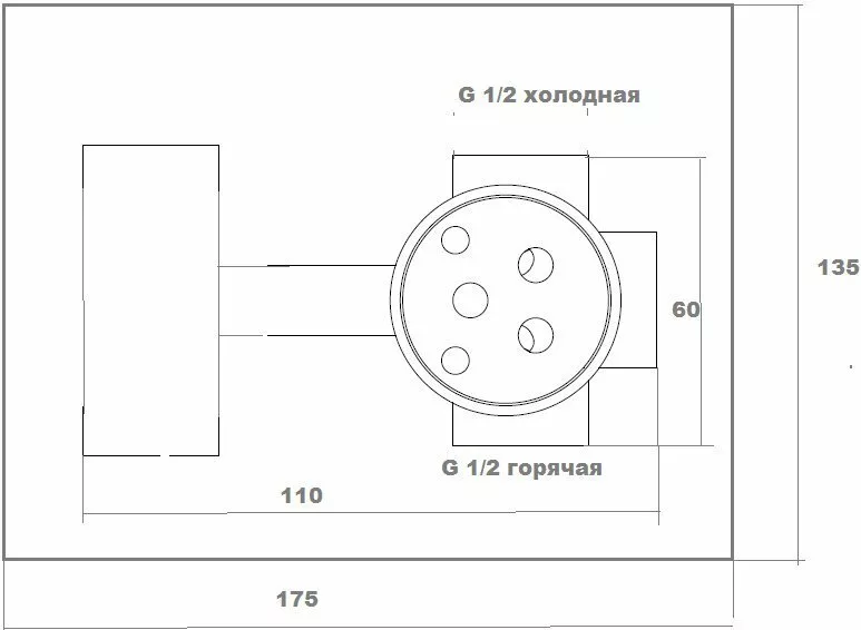 картинка Гигиенический душ Bronze de Luxe 10136 со смесителем 