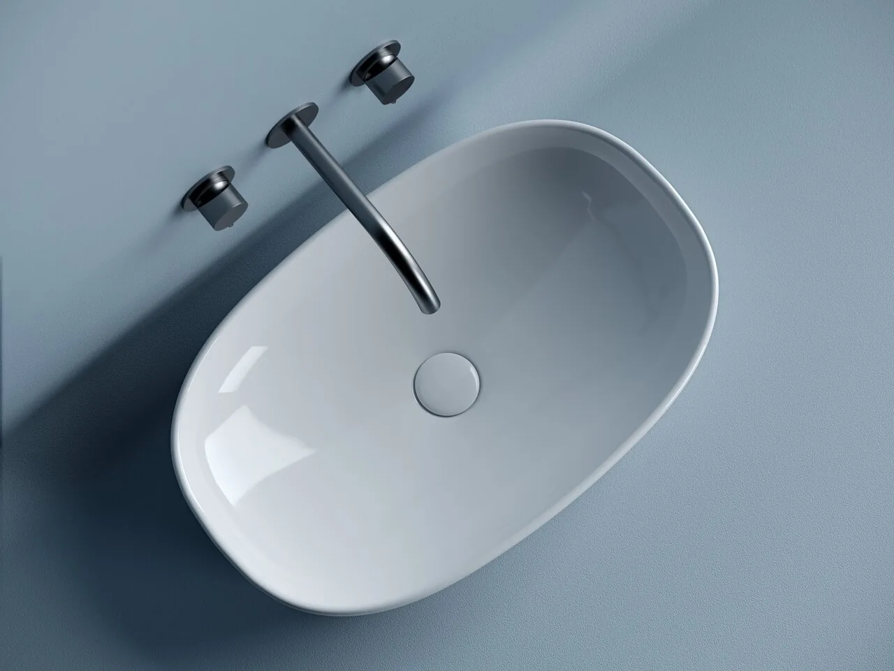 картинка Накладная раковина Ceramicanova Element CN5039 цвет белый 60х38 см 