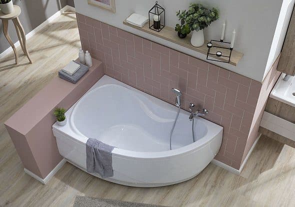 картинка Акриловая ванна Aquanet Maldiva 150x90 L с каркасом 