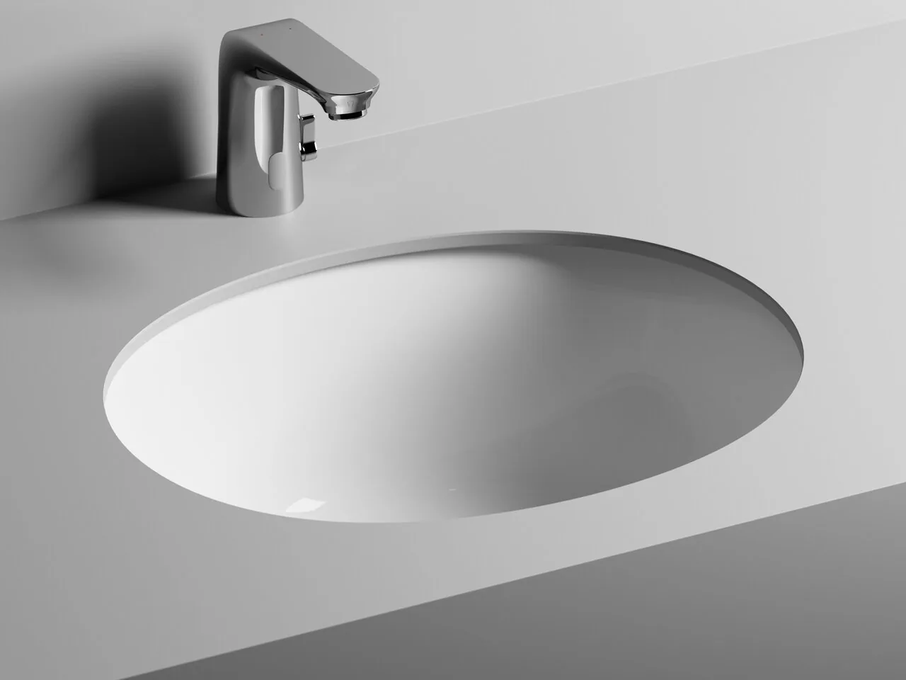 картинка Встраиваемая раковина Ceramicanova Element CN6042 цвет белый 51х42 см 