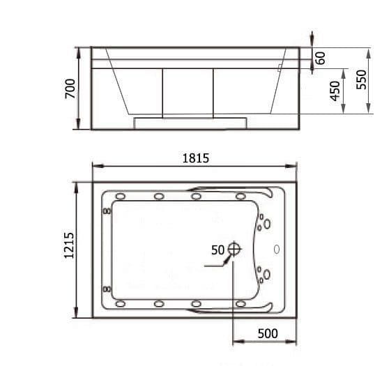 картинка Акриловая ванна Gemy G9061 B L 