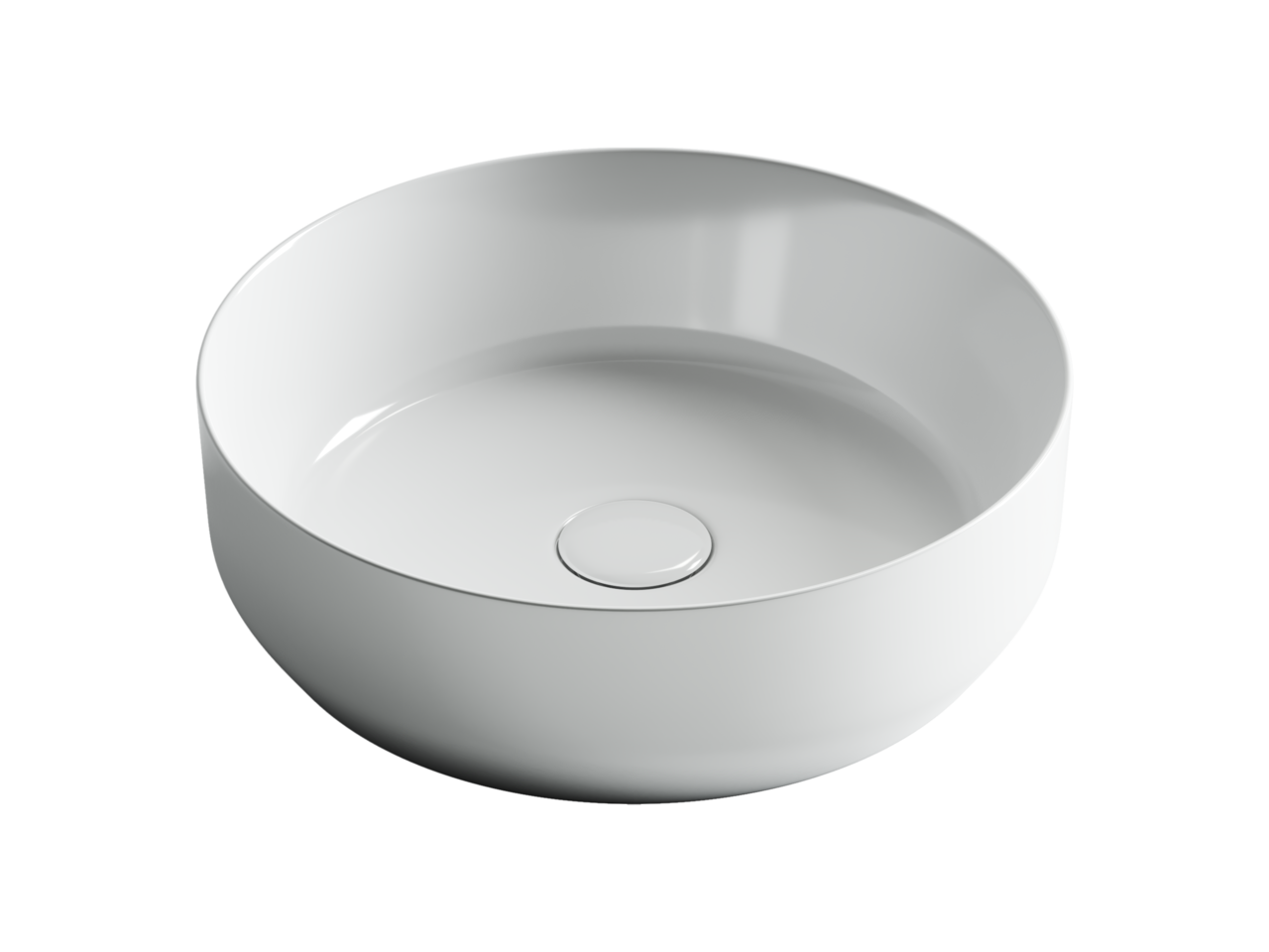 картинка Накладная раковина Ceramicanova Element CN6022 цвет белый 39х39 см 