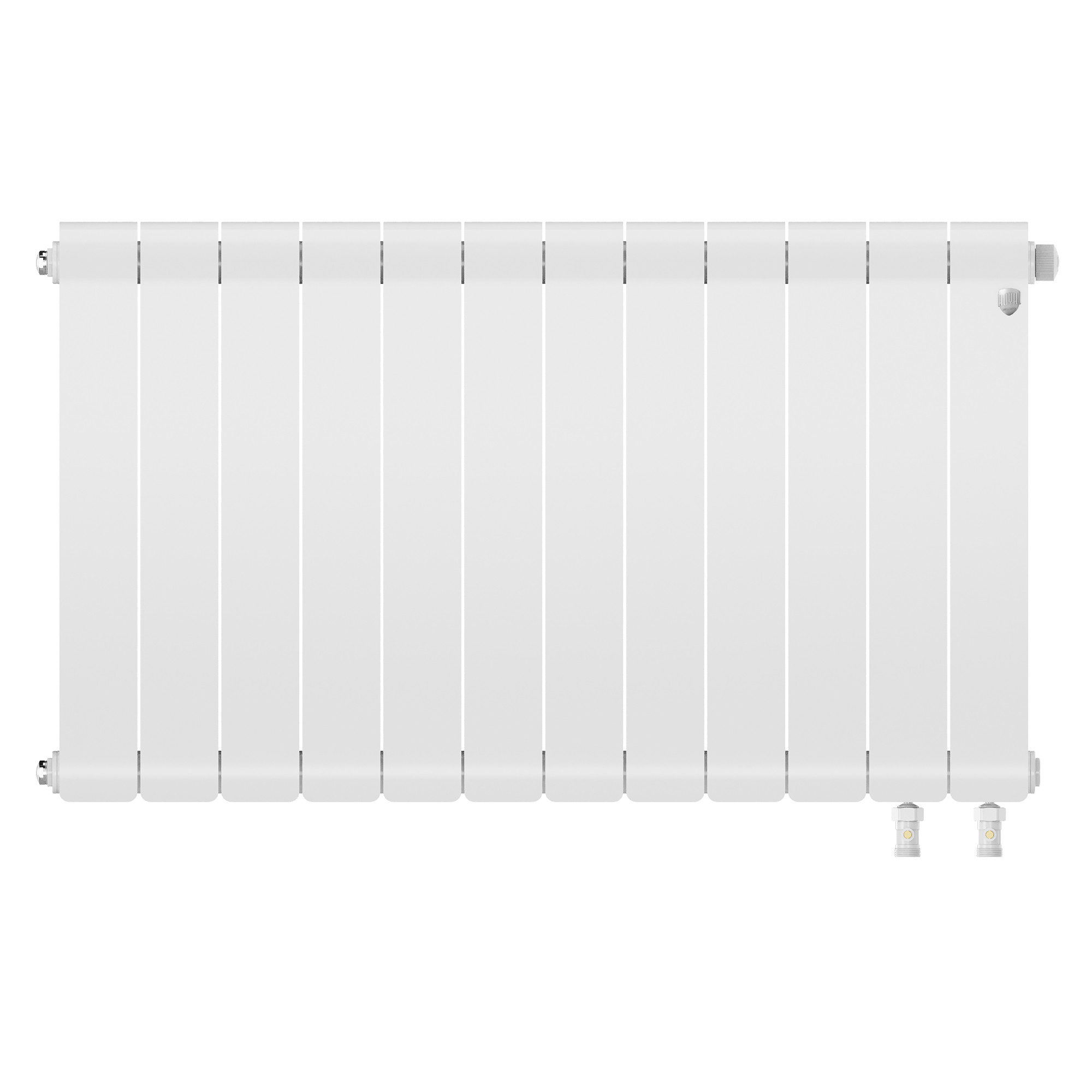 картинка Радиатор биметаллический Royal Thermo Infinity 500 Bianco Traffico VR80 12 секции 
