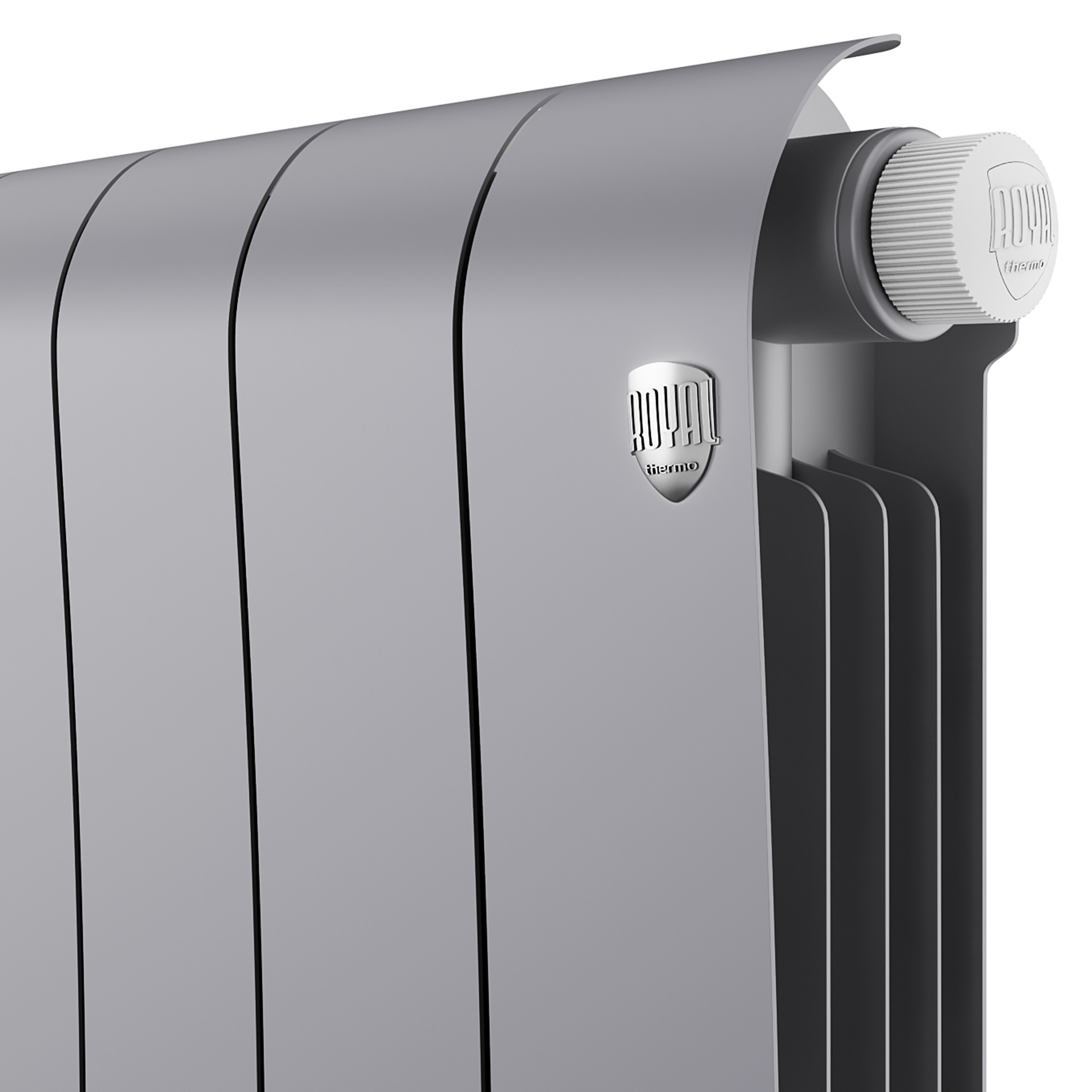 картинка Радиатор биметаллический Royal Thermo Infinity 300 Silver Satin VR80 6 секций 